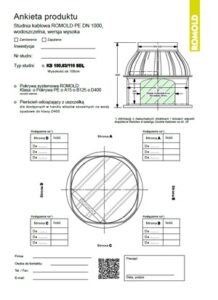 Ankieta dla studni kablowej ROMOLD KS 100.63/110