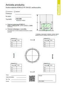 Ankieta dla studni kablowej ROMOLD KS 63/80