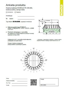 Ankieta dla studni kablowej ROMOLD KS 80.63/60