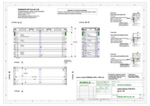 Przykładowy rysunek studni kablowej ROM-Box typ 40/139