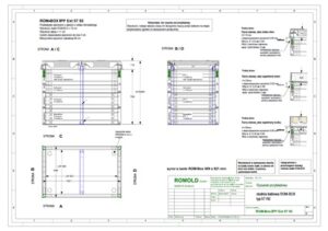 Przykładowy rysunek studni kablowej ROM-Box typ 57/92