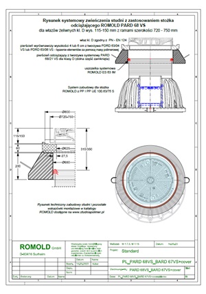 Zwieńczenie studni ROMOLD DN 1000 PP